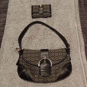 Coach purse and wallet